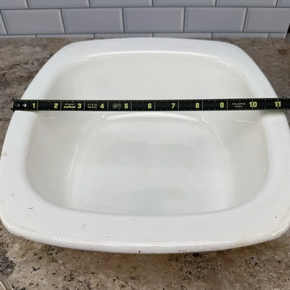 Corning Ware Blue Cornflower Dutch Oven 4 Qt P-34-B w/ Clear Glass Lid VTG